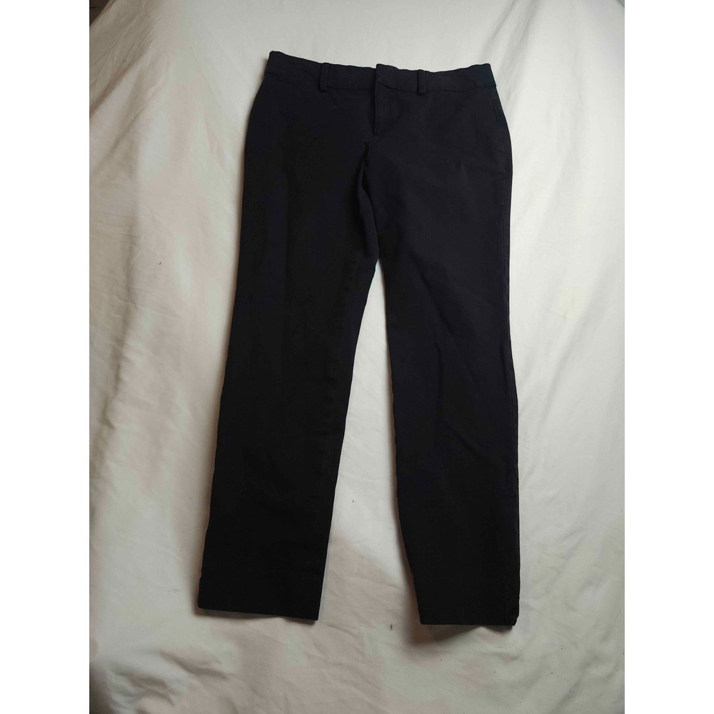 Crown & Ivy Cary Ankle Pants Womens Size 10 Black Stretch Smart Casual Classic